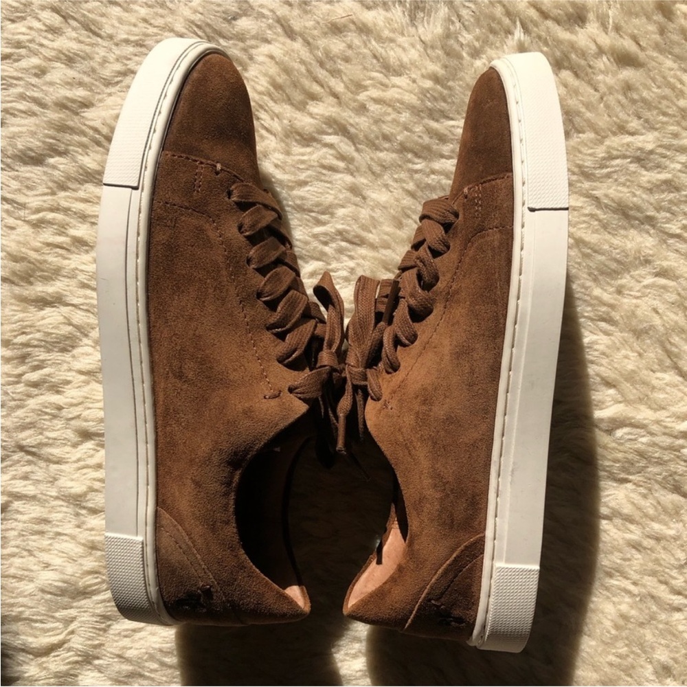 New Frye Ivy Low Lace Suede Sneakers NWOT - Picture 3 of 11